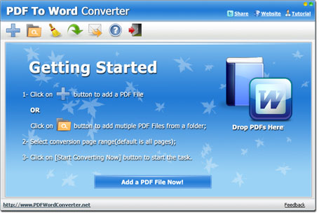 PDF To WORD Converter Screenshot