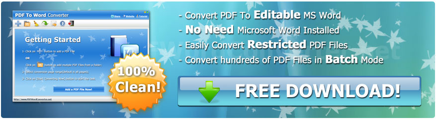 PDF To WORD Converter
